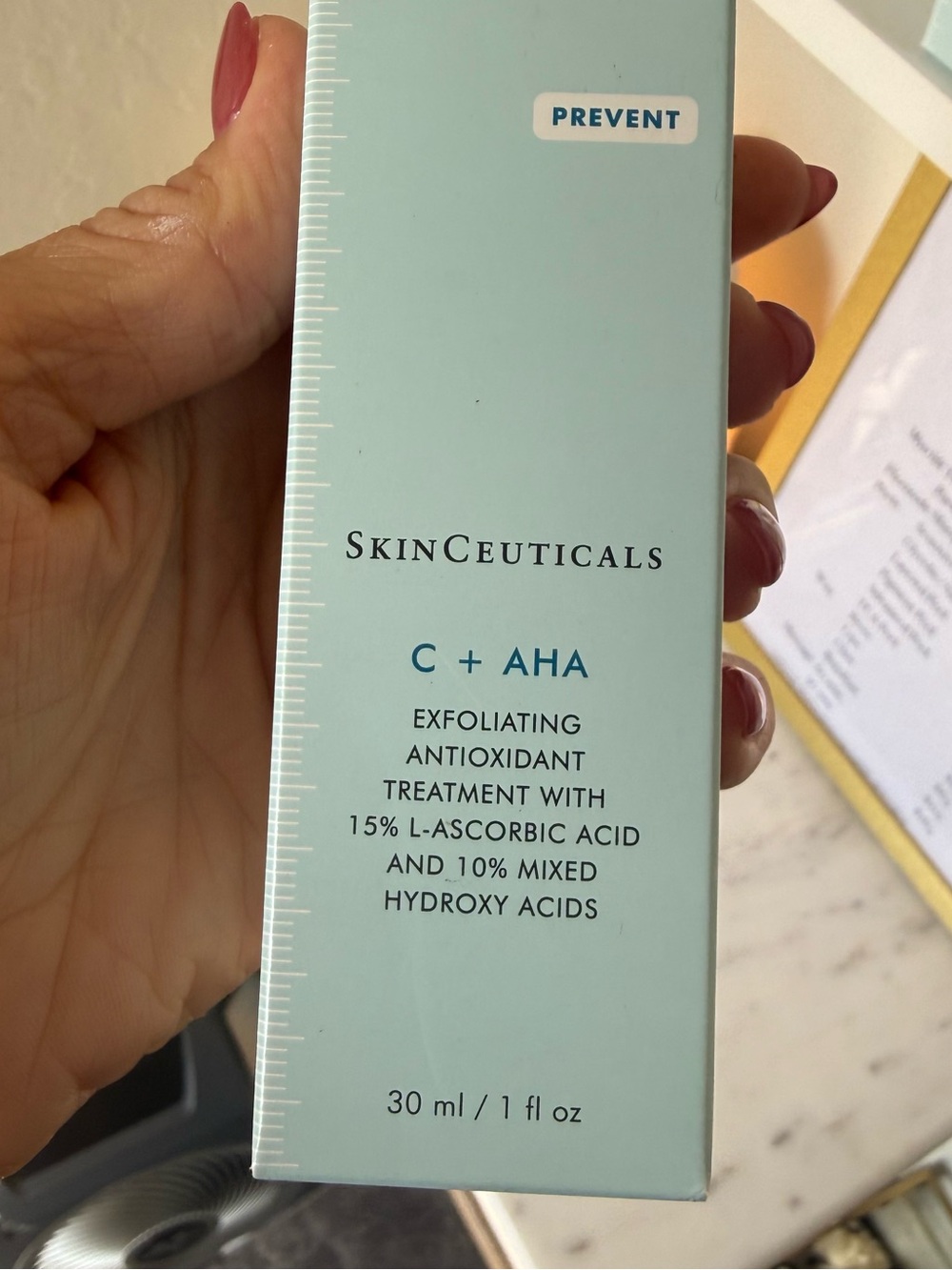 SkinCeuticals C + AHA Exfoliating Treatment — Light Blue Packaging
